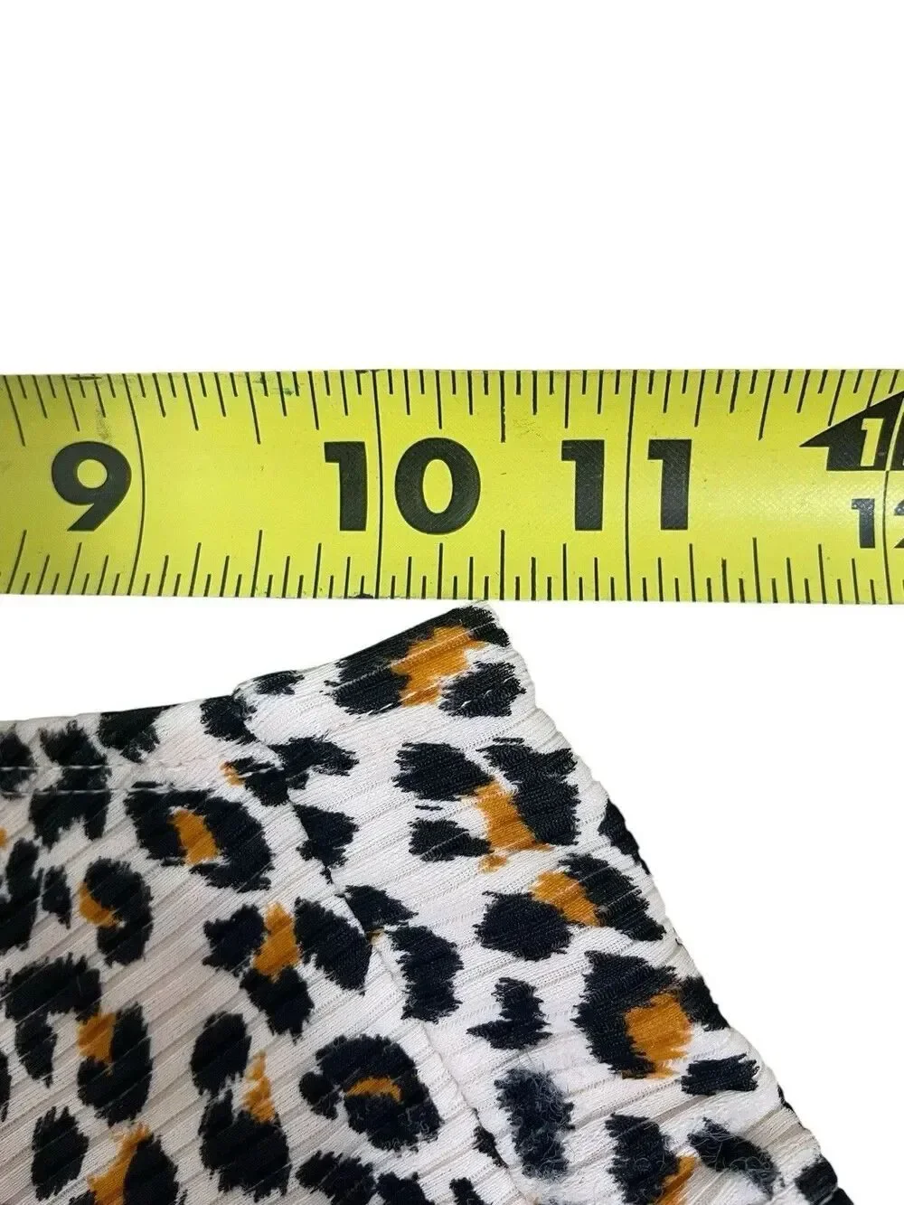 Leopard Print High Waist Bikini Bottom Women’s S White Black Swim Bottom